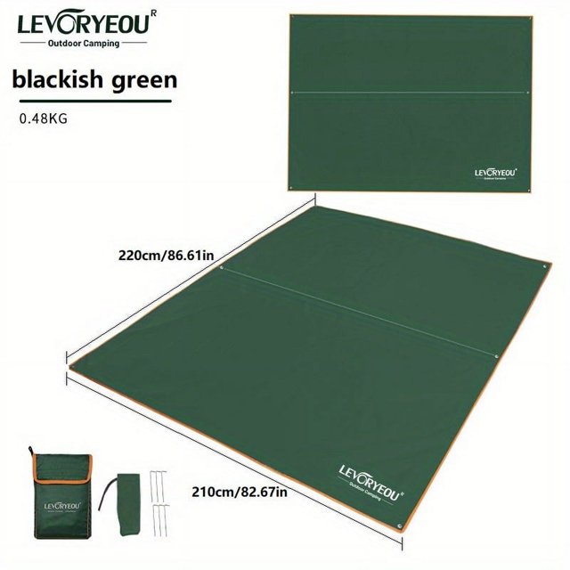 1pc Waterproof Wear-resistant Thick Oxford Cloth Mat For Outdoor Camping Hiking