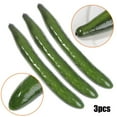 thumbnail image 1 of JINGT 3pc Artificial Cucumber Kitchen Plastic Model Fake Carrot Chili Pepper Food Onion Tomato Potato Photography Props Decor, 1 of 5