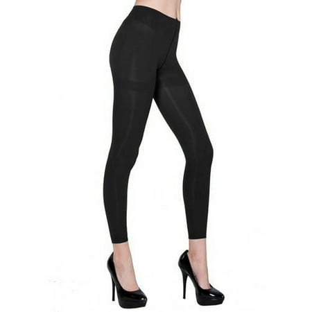 Basic Pink Leggings - Belle Donne - Women's Footless Leggings Basic Fashion Casuals Solid Color Tights - Black