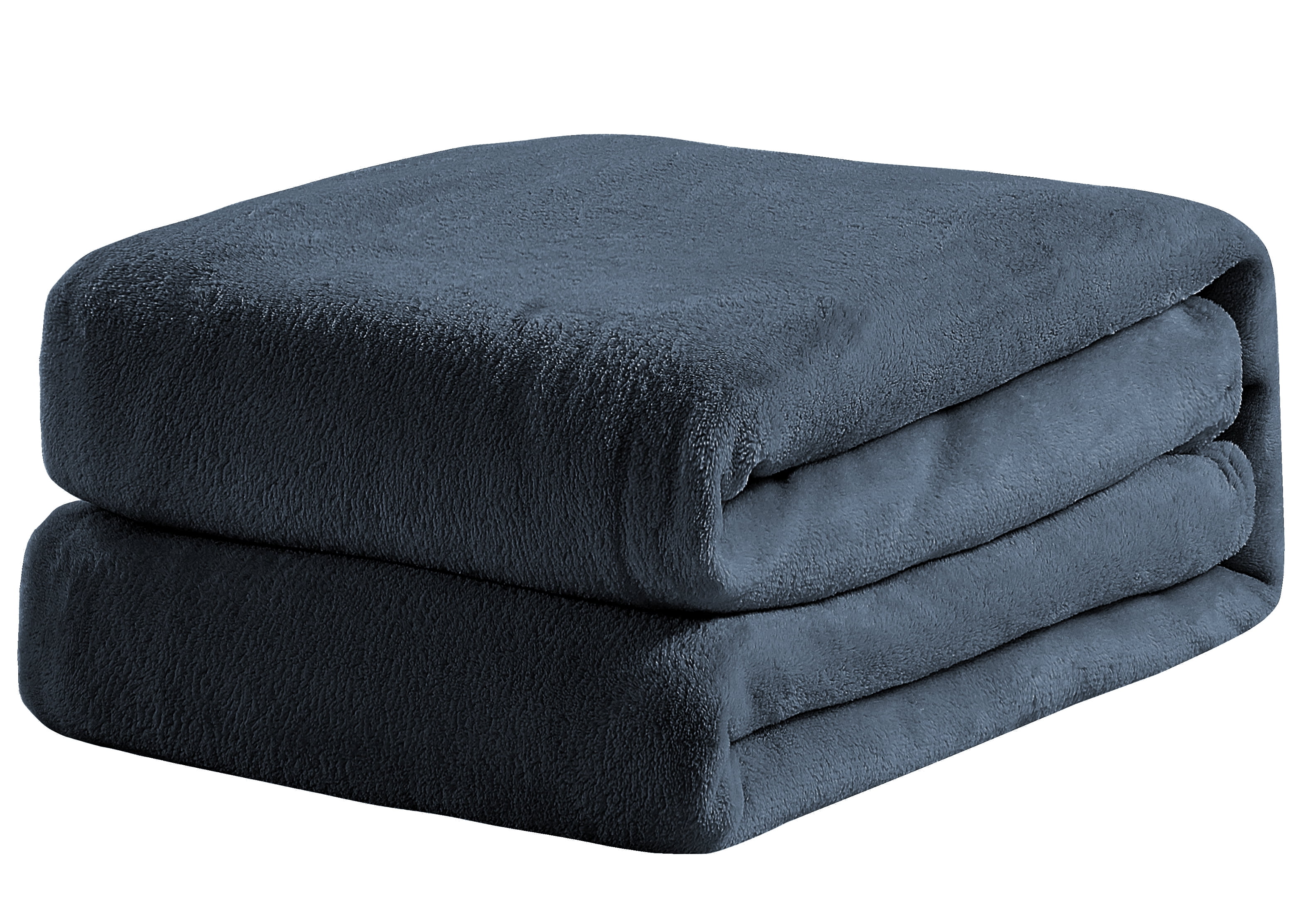 Velvet Plush Blanket Charcoal Full/Queen 86x86