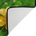 thumbnail image 3 of GZHJMY Entrance Doormat Gold Shiny Clover On Green Irish Shamrock Field St Patricks Day Indoor Door Mat Rug Non-Slip Doormat 23.6 by 15.7 Inch Interlayer Polyester Machine Washable Polyester Fabric, 3 of 5