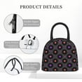 thumbnail image 4 of Fotbe Vinyl Records Musical Notes Bolsa de Almuerzo con Estampado, Lonchera Aislada, Contenedor de Comida Reutilizable Tipo Cooler a Prueba de Fugas, 4 of 6