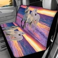 thumbnail image 2 of Uourmeti Car Back Seat Covers for Auto Interior Automotive, Running Horses 2 Pack Car Rear Seat Protectors Protects Against Dog Hair Easy to Install, 2 of 4