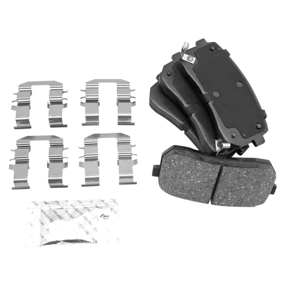 TRQ Rear Posi Ceramic Disc Brake Pad Kit Set for Hyundai Kia New BFA70946