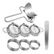 thumbnail image 1 of Dumplings Maker 8 Pcs, Press Mold Set And Cutter For Wonton, Gyoza Skin Tools, 1 of 5