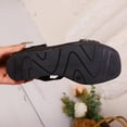 thumbnail image 5 of YgkuHd Women's Casual Wedge Sandals Open Toe Sparkling Rhinestone-Encrusted Strap Elastic Ankle Strap Cushioned Black,7, 5 of 9