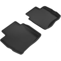 3D MAXpider Kagu Floor Mat (Black) Compatible with Maserati GRANTURISMO Sport 2008-2019 - Second Row