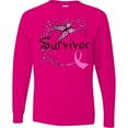 thumbnail image 3 of Inktastic Breast Cancer Survivor-butterfly Ribbon Long Sleeve T-Shirt, 3 of 5