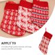 thumbnail image 3 of Bearachild Adornos navideños Patrón de árbol de punto Calcetines de moda Portátil Ligero Calcetín de Navidad Adornos Bolsa Caja de regalos Kits de decoración para fiestas Ciervo Bearachild HA069616-02, 3 of 6