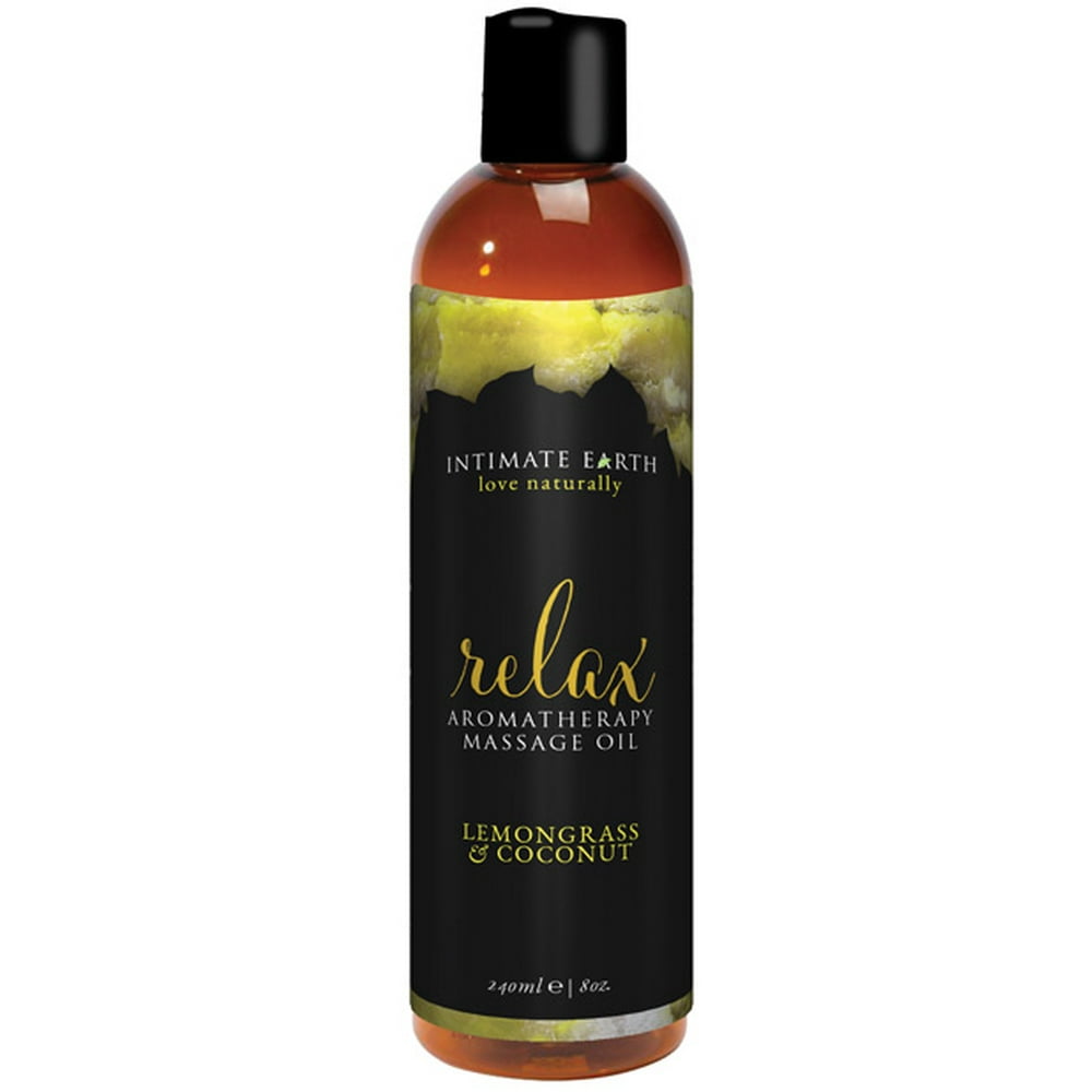 Intimate Earth Relaxing Massage Oil 240 Ml Coconut & Lemongrass
