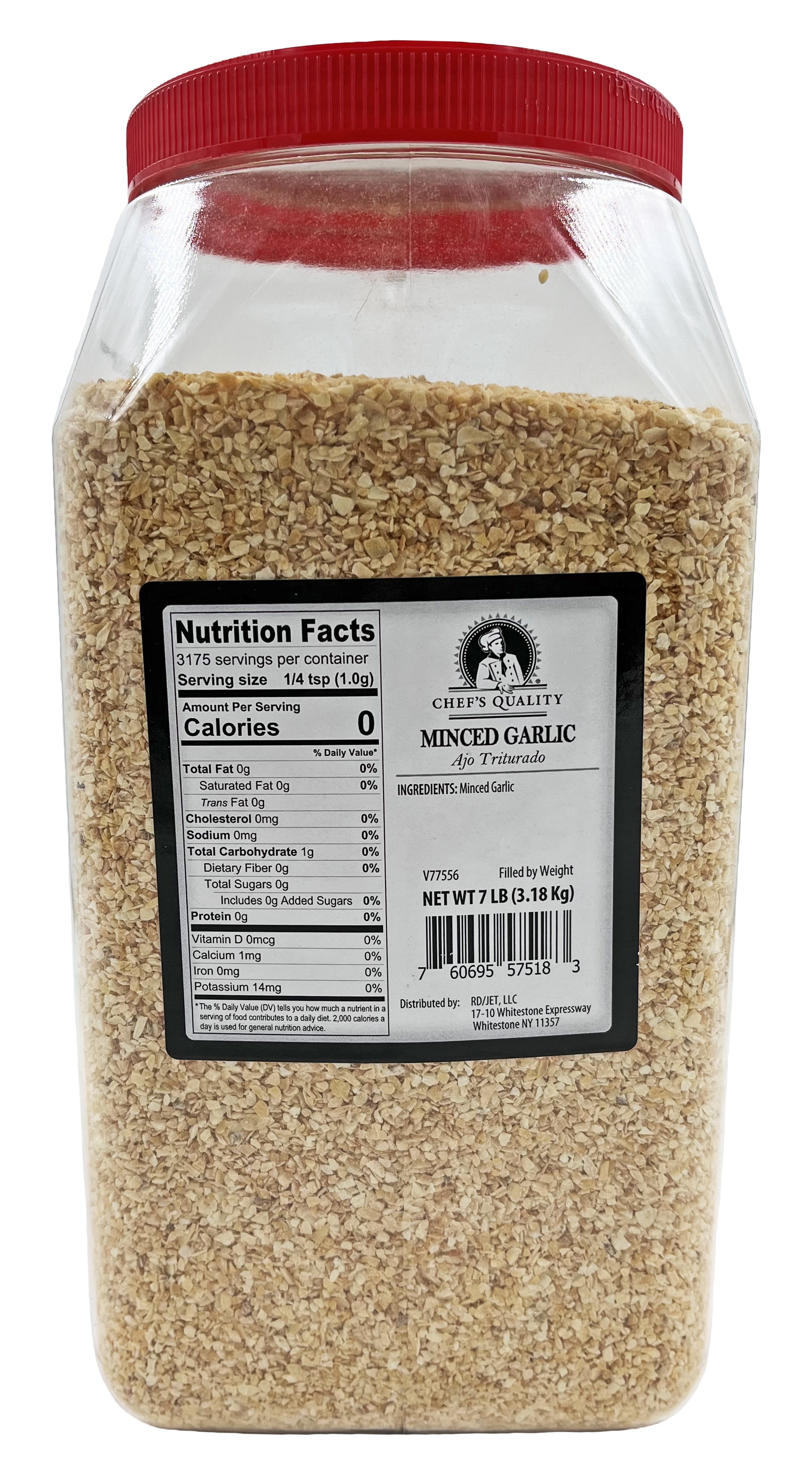 Chef's Quality Minced Garlic | Kosher | 7 lb.