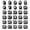 C001- Black, variant on Pink Pencil Cap Protectors, 30Pc Numbered Silicone Pencil Eraser Tops, Office Desk Accessories for Teachers, Desk Essentials for Women Office, Classroom Supplies Elementary,