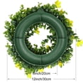 thumbnail image 3 of Unique Bargains Flower Artificial Wreath Front Door Decorations Eucalyptus Wreaths Yellow, 3 of 7