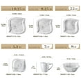 thumbnail image 2 of vancasso 36 pcs Dinnerware Sets, Plates and Bowls Set for 6, Porcelain Dinner Set, Marble Gray, 2 of 10