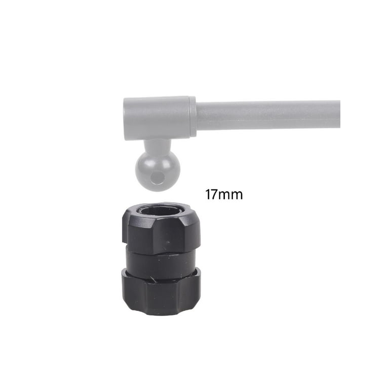 17mm Female To Female Ball Head Adapter Mount For Phone Tablet Camera 360 Rotation Car Live Streaming Desktop