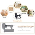 thumbnail image 5 of GOXAWEE Pneumatic Brad Nailer with 2000-Piece F Nails, Corded Nail Gun for Upholstery and Woodworking Projects, 5 of 9