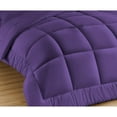 thumbnail image 4 of 1 Piece New Fluffy Pattern Comforter, 800 TC, 100% Egyptian Cotton, Oversized Super King Size Purple Solid, 4 of 6