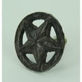 thumbnail image 2 of De Leon Collections Zeckos Brown Cast Iron Western Star Cabinet Drawer Pulls Set of 24, 2 of 3