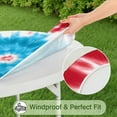 thumbnail image 5 of Red Blue Tie Dye Spiral Round Fitted Tablecloth with Elastic Edge,Dining Table Cover Waterproof,Outdoor Round Tablecloth for Camping,Dining,Indoor and Outdoor, 5 of 7