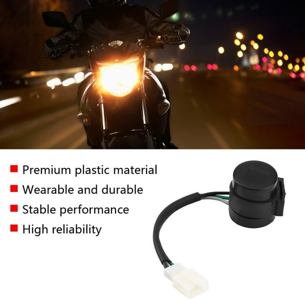 Relé Intermitente Para Moto 3 Pines - Compatible Con Scooters GY6 50-250cc, ATV Y Ciclomotores - Luz De Dirección