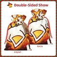 thumbnail image 2 of Yiaed Geometry Dash Print Christmas Small Burlap Bags with Drawstring, Burlap Gift Bags Christmas Linen Treat Sacks Gift Wrapping Bags Xmas Holiday Party-Medium, 2 of 7