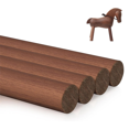 thumbnail image 2 of 4Pcs Walnut Wooden Dowel Rods 3/4 X 12 Inch Wooden Dowel Rods Unfinished Round Sticks Wood Sticks for Crafts,4 * Unfinished Round Sticks,Brown, 2 of 8