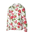 thumbnail image 2 of Kll Strawberry1 Print Men'S Women’s Upf 50+ Sun Protection Outdoor Hoodie Jacket Long Sleeve Fishing Hiking Performance Shirt- Large, 2 of 8
