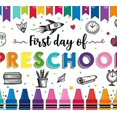 thumbnail image 4 of Colorful Crayon Preschool Banner First Day School Theme Educational Decor for Classroom Decoration Kids Event, 4 of 4