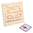 thumbnail image 1 of MasteelfCA Wooden Creative Geoboard Children Pegboard Toy Geometric Shape Learning Tool, 1 of 7