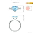 thumbnail image 4 of Angara Natural 1.8 Ct. Aquamarine Solitaire Ring in Sterling Silver for Women (Ring Size: 7), 4 of 8