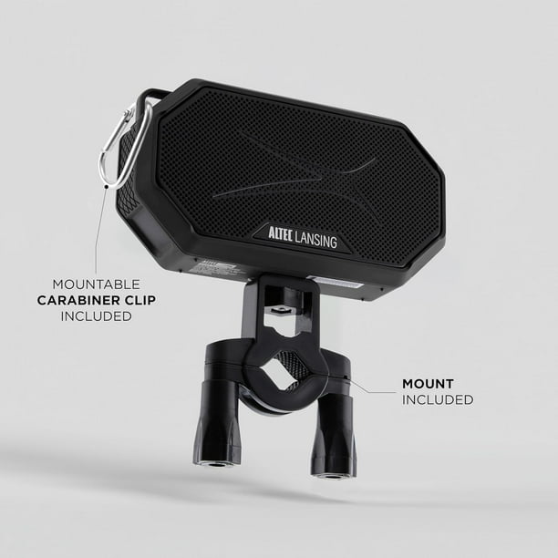 bocina altec lasing base magnetica,bluetooth, resistente al agua, luces LED, 20 horas de reproducción
