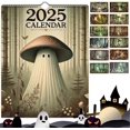 thumbnail image 2 of Mushroom Ghost 2025 Calendar, 8.5 * 11" Vintage Cottage Core Ghost Calendar, 2 of 5