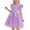 Purple, variant on BLTIBY Toddler Girls Tulle Dress Ruffle Sleeve Fluffy Bow Dresses Tutu Princess Dress Birthday Party Dresses Summer Clothes Purple 3 5-6Years
