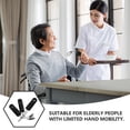 thumbnail image 3 of BESTYASH 3pcs Adjustable Utensils Set Weighted Silverware Black TPR PP Stainless Steel For Elderly And Adults, 3 of 8