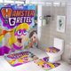 thumbnail image 1 of Hámster y Gretel-theme 4-Piece Shower Curtain Set with Rugs, Waterproof Bathroom Decor Set Includes Bath Mat, U-Shaped Rug, Toilet Lid Cover and Curtain with Hooks, 1 of 3