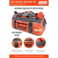 thumbnail image 2 of UNPLUG Waterproof Dry Duffel Bag 65L, Heavy Duty 1680D Large Travel Bag for Camping, Boating, Motorcycling and Hunting, Adventure Orange, 2 of 7
