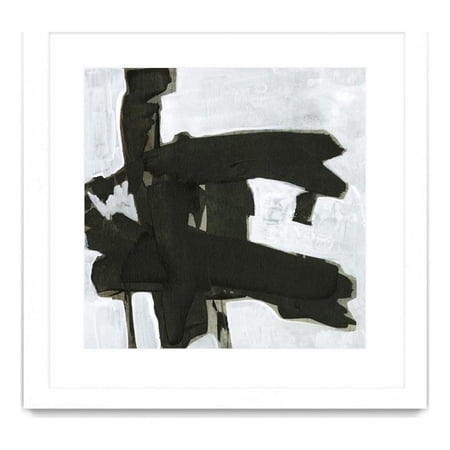 Giant Art 30x30 Ode an Kline VII Matted and Framed in White