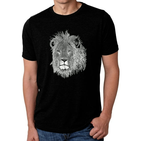 Men's Premium Blend Word Art T-shirt - Lion