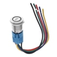 thumbnail image 1 of Botón de metal Baoblaze Interruptor de arranque de 12 V rojo, 1 of 8