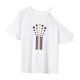 thumbnail image 3 of Camiseta para mujer Verano Streetwear Ropa Simple Clásico Moda Cuello Redondo Tee SG, 3 of 7