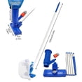 thumbnail image 4 of HCBY Swimming Pool Cleaning Kit, Pool Suction Nozzle Cleaner With 5 Aluminum Poles, Durable Plastic & Aluminum Debris Removal Tool For Above Ground Pools, 4 of 7