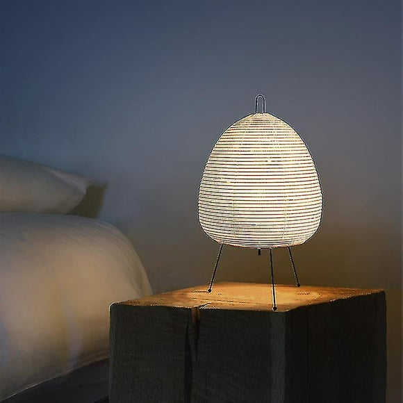 Japanese Creative Tripod Floor Lamp Bedroom Bedside Desktop White Rice Paper Table Lamp Home Hotel Loft Lighting Deco StandlightYOUYOU