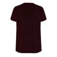 thumbnail image 5 of Red Shirts for Women Summer Petal Sleeve Tops Casual Dressy Shirts Fashion Pleated Business Blouses Tunic Top Ladies Tops and Blouses, 5 of 6