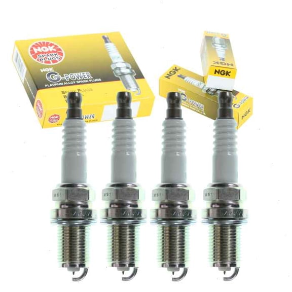 4 pc NGK G-Power Spark Plugs compatible with Kia Rio 1.6L L4 2006-2011