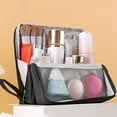 thumbnail image 5 of WOW! Awwp Standing Makeup Bag with 8 Compartments | Large Capacity Portable Cloth Bag | Instant Access Beauty & Tech Organizer Organizer for Vanity & Travel, 5 of 9