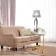 thumbnail image 2 of C Shaped Side Table Small Egg Oval Shaped Sofa End Coffee Table That Slide Under for Living Room Gold, 2 of 4