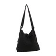 thumbnail image 4 of Runquan Shoulder Bag Vintage Carrying Bag Adjustable Strap Drawstring Tote Bag Black, 4 of 8
