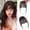 Brown, variant on Human Hair Clip In Bangs with Sideburns, Natural Looking Fringe Hair Extensions, Real Hair Clip On Bangs for Women Daily Wear Styling(Beige,One Size)