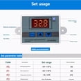 thumbnail image 5 of 2X Controlador de Temperatura LED Digital Profesional W3002 de 12 V y Regulador de Termostato de 10 A XH-3002, 5 of 5