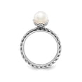 thumbnail image 3 of White Freshwater Cultured Pearl Ring in Sterling Silver, 3 of 5